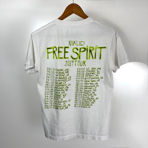 Mens Y2K Khalid Free Spirit 2019 Tour Pop Hip Hop Rap Shirt Size S - Picture 2 of 4